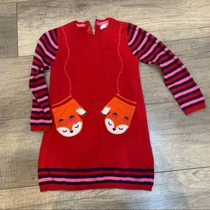 Beautiful red sweater dress